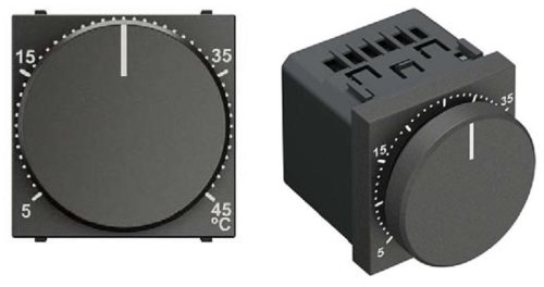 Терморегулятор механический с датчиком без рамки ABB Zenit 0С +45С N2240.3 AN антрацит картинка